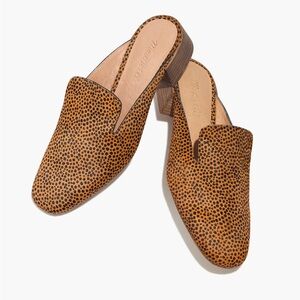 Madewell The Willa Loafer Spotted Calf Hair Mule Size 6.5